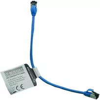 IT-BUDGET Full Copper Premium Patch Cable - Slim AWG 28 - Cat.8.1 - 2000 MHz - Halogen-Free - PoE+ - 40GBit - Blue - 0.25 m