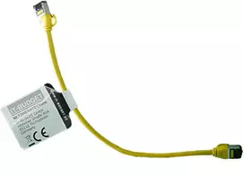 IT-BUDGET Full Copper Premium Patch Cable - Slim AWG 28 - Cat.8.1 - 2000 MHz - Halogen-Free - PoE+ - 40GBit - Yellow - 0.15 m
