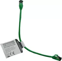 IT-BUDGET Full Copper Premium Patch Cable - Slim AWG 28 - Cat.8.1 - 2000 MHz - Halogen-Free - PoE+ - 40GBit - Green - 0.50 m