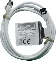 IT-BUDGET Full Copper Premium Patch Cable - Slim AWG 28 - Cat.8.1 - 2000 MHz - Halogen-Free - PoE+ - 40GBit - White - 3 m (90ITBSLIM81PK3W)