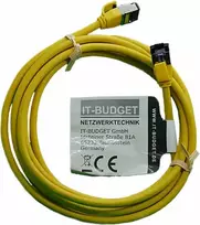 IT-BUDGET Full Copper Premium Patch Cable - Slim AWG 28 - Cat.8.1 - 2000 MHz - Halogen-Free - PoE+ - 40Gbit - Geltona - 3 m (90ITBSLIM81PK3Y)