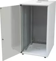 IT-BUDGET 19-Inch Network Cabinet SJB - 18U - 600x600 mm - Glass Door - Rear Panel - Light Grey (W-3987-01-04-011-BBL)