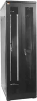 IT-BUDGET 19-Inch Server Rack Cabinet SRK - 42U - 600x600 mm - Perforated Double Doors Front & Rear - Flatpack - Black (90ITB19SRK4266DTSN)