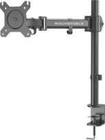 Rockstable RS-MM002 Vieno Monitorio Laikiklis Ant Stalo - Clamp/Grommet - 8 kg - 13-32 colių - VESA 75x75/100x100 - Juodas