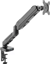 Rockstable RS-MM006 Advanced Single Monitor Mount - Clamp/Grommet - 6.5 kg - 15-27 inch - VESA 100x100 mm - Black