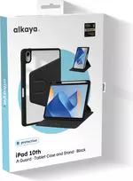 ALKAYA Lucid 360 iPad Case, skirtas iPad 10th Generation (10,9 colio, 2022) – Juodas (CS-40002)