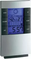 TFA 35.1087 Elektroninė oro stotelė su belaidžiu lauko davikliu, LCD ekranu, atominiu laikrodžiu, orų prognoze, mėnulio faze, žadintuvu