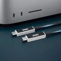 OWC Active Optical USB4 USB-C laidas 3m (10ft) - 40Gbps, 100W, juodas