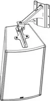 NEXO VNI-WM330 sieninis laikiklis NEXO P12 ir ePS10 garsiakalbiams (330 mm)
