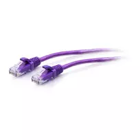 CABLES2GO C2G 3ft (0.9m) Cat6a Snagless Unshielded (UTP) Slim Ethernet Network Patch Cable - Violetinė