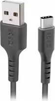 SBS USB 2.0 laidas USB-A į USB-C 2 m Juodas
