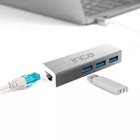 INCA IUSB-03TX USB 3.0 į Gigabit Ethernet adapteris su USB-C adapteriu, 1000Mbps, juodas