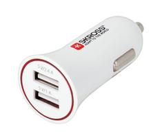 SKROSS DC27 - Automobilinis įkroviklis 2xUSB/3400mA/12-24V/5V