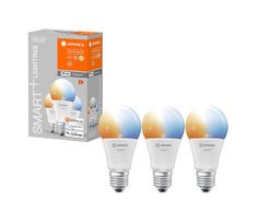 RINKINYS 3x LED Pritemdomos lemputės SMART + E27 / 9,5W / 230V 2700K-6500K - Ledvance
