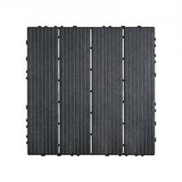 Grindinio plytelės, sujungiamas plastikas 30x30x2 cm, tamsiai pilka, lauko grindys