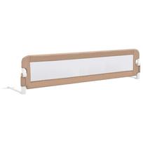 vidaXL Apsauginis turėklas vaiko lovai, taupe, 180x42cm, poliesteris
