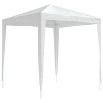vidaXL Proginė palapinė, baltos spalvos, 2x2m
