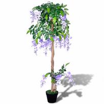 vidaXL Dirbtinė Visterija su Vazonu 120 cm