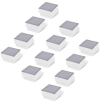 vidaXL Įleidžiami LED šviestuvai, 12vnt., 100x100x68mm