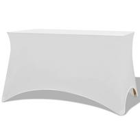 vidaXL Tamprios staltiesės, 2 vnt., 120x60,5x74 cm, baltos