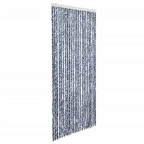 vidaXL Užuolaida nuo vabzdžių, balta ir sidabrinė, 100x220 cm, šenilis