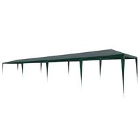 vidaXL Proginė palapinė, žalia, 3x12m, PE