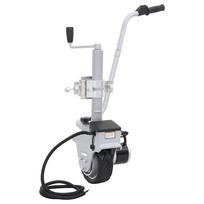 vidaXL Atraminis ratukas su varikliu priekabai, aliuminis, 12V, 350W