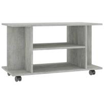 vidaXL TV spintelė su ratukais, betono pilkos sp., 80x40x45cm, mediena