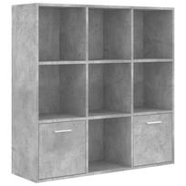 vidaXL Spintelė knygoms, betono pilka, 98x30x98cm, apdirbta mediena