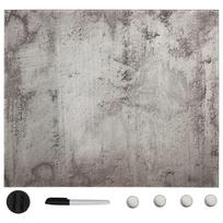 vidaXL Prie sienos montuojama magnetinė lenta, 60x60cm, stiklas