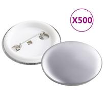 vidaXL Ženkliukų nugarėlės, 500vnt., 37mm
