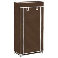 vidaXL Medžiaginė Spintelė Batams 58 x 28 x 106 cm, Uždaroma, Ruda