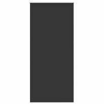 vidaXL Roletas su tamsinančiomis užuolaidomis, 124,4x230 cm, audinys, plotis 120 cm, juodos spalvos
