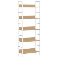 vidaXL Knygų lentyna, 5 aukštų, ąžuolo, 60x27,6x158,5cm, mediena