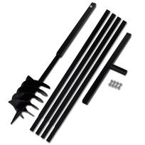 vidaXL Plieninis 18 cm Žemės Grąžtas su Rankena ir Ilgintuvais, 5 m