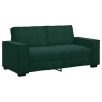 vidaXL Dvivietė sofa, tamsiai žalia, 180x78x84 cm, aksomas