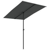 vidaXL Sodo skėtis nuo saulės su aliuminio stulpu, antracito, 2x1,5m