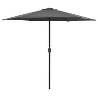 vidaXL Sodo skėtis su aliuminio stulpu, antracito, 270x246cm