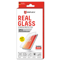 Displex Apple iPhone 6+/6s+/7+/8+ ekrano apsauginis stiklas White White (Balta)