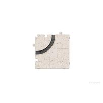 Muliažas ERGOVENT LINEO PRO PUZZLE difuzoriui, 1 plyšys (90° apvalintas kampas)