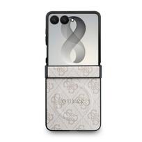 Guess PU Leather 4G Magnetic dėklas Samsung Galaxy Z Flip 8 rožinės spalvos