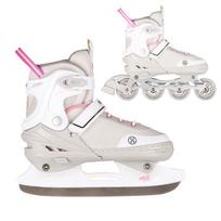 Pačiūžos - riedučiai Nils Extreme NH18188, rožinė sp./pilka sp., 34 - 38