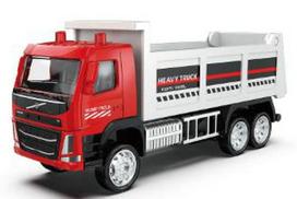 Žaislinis sunkvežimis MSZ Volvo Dump Truck 67374M, balta sp./raudona sp.