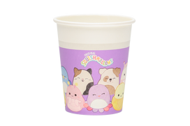 Vienkartiniai puodeliai Squishmallows 656328, 200 ml, Ø 8 cm, 13 cm, 8 vnt.