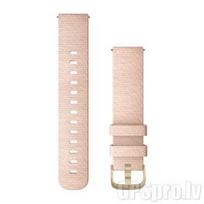 GARMIN Quick Release Band 20mm, Blush Pink Woven Nylon with Light Gold Hardware priedas 010-12924-12
