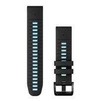 GARMIN QuickFit Band 22mm, Black/Cirrus Blue Silicone priedas 010-13280-05