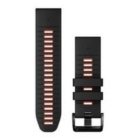 GARMIN QuickFit Band 26mm, Black/Flame Red Silicone priedas 010-13281-06