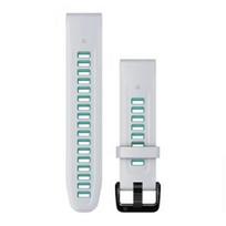 GARMIN QuickFit Band 20mm, Whitestone/Aqua Silicone priedas 010-13279-07