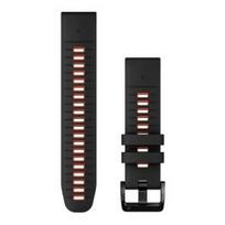 GARMIN QuickFit Band 22mm, Black/Flame Red Silicone priedas 010-13280-06