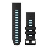 GARMIN QuickFit Band 26mm, Black/Cirrus Blue Silicone priedas 010-13281-05